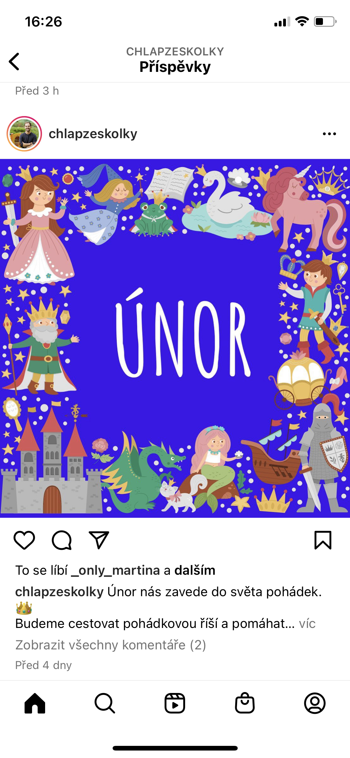 Akce na měsíc ÚNOR